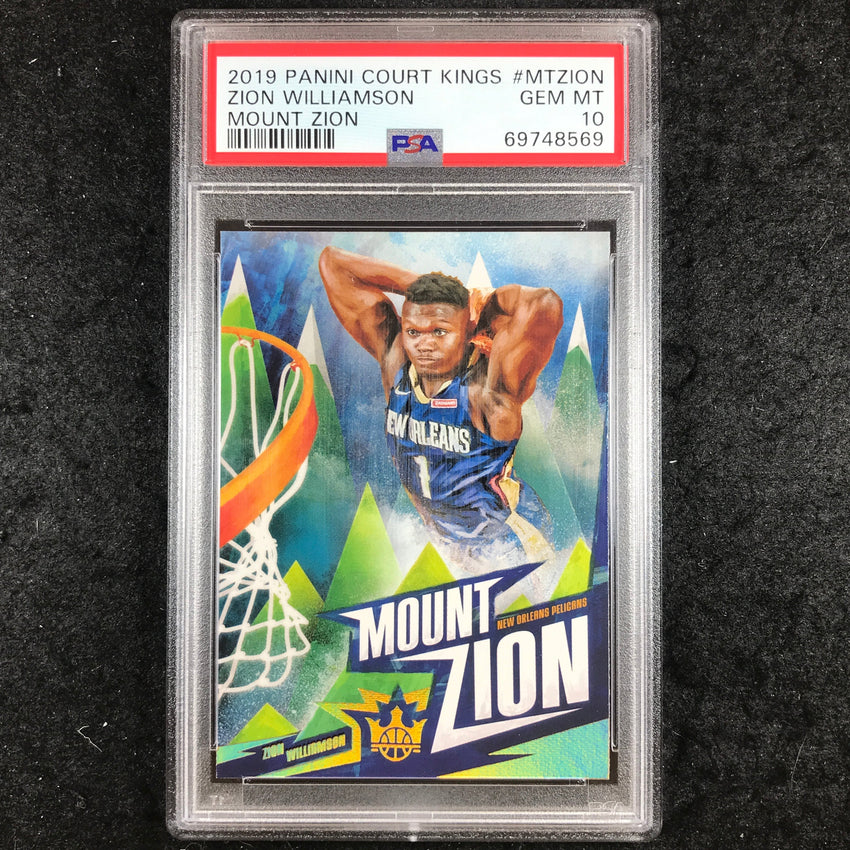 2019 Panini Court Kings ZION WILLIAMSON Mount Zion Rookie #MTZION PSA 10 (569)
