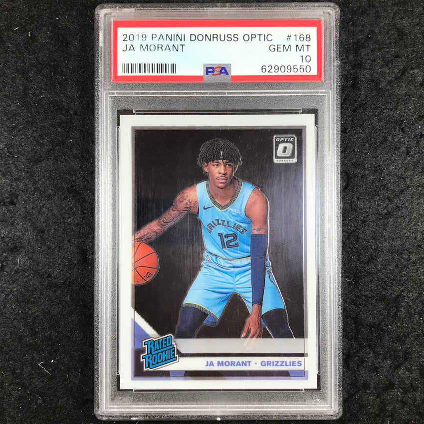 2019 Optic JA MORANT Rated Rookie Base #168 PSA 10 (550)