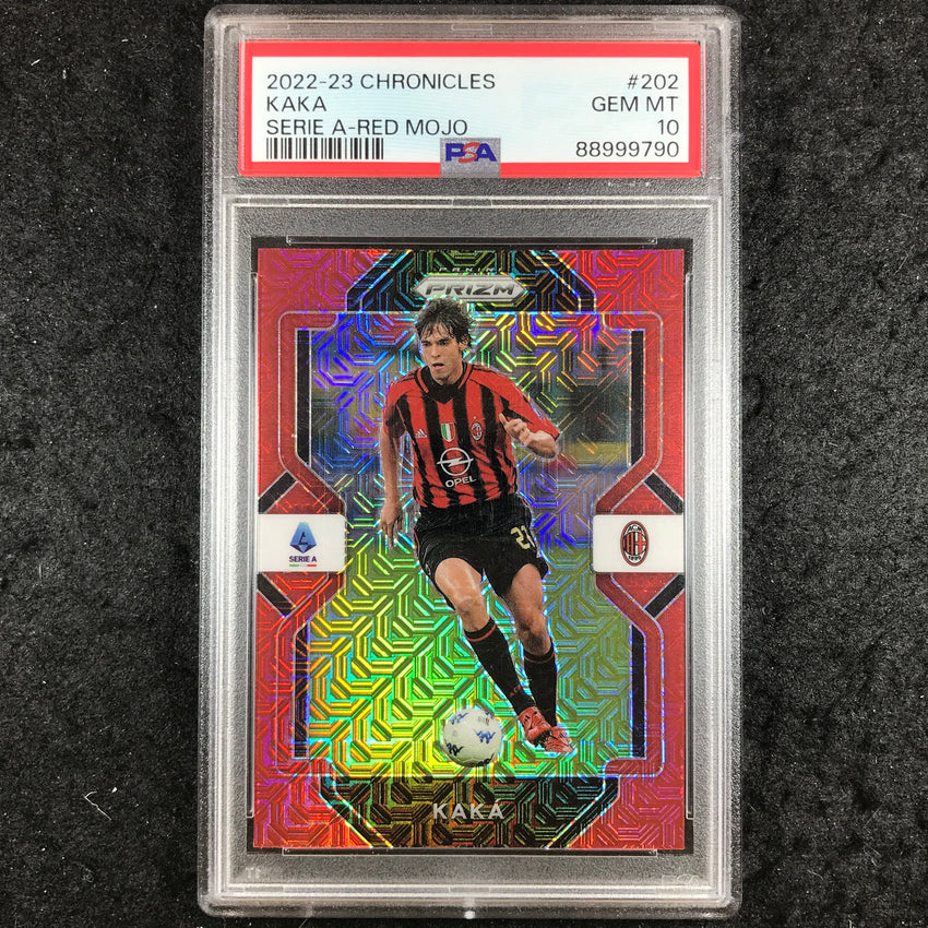 2022-23 Panini Chronicles KAKA Serie A Red Mojo #202 PSA 10 (790)