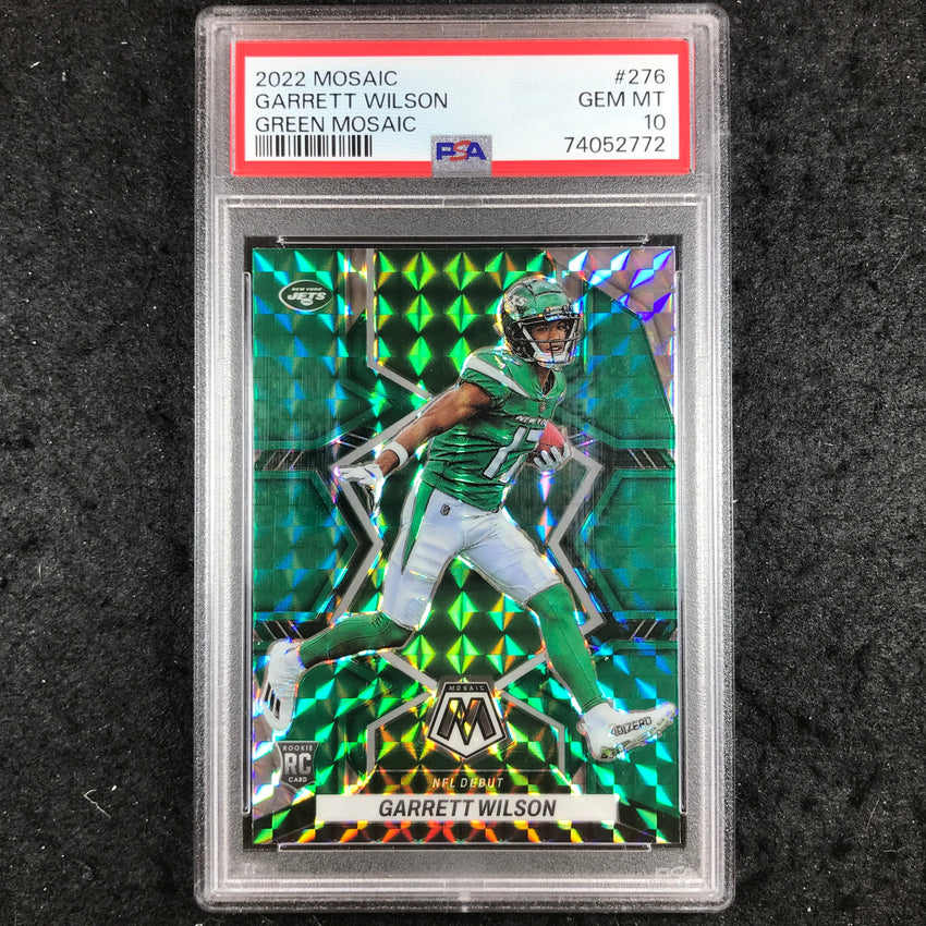 2022 Panini Mosaic GARRETT WILSON Rookie Green Mosaic #276 PSA 10 (772)