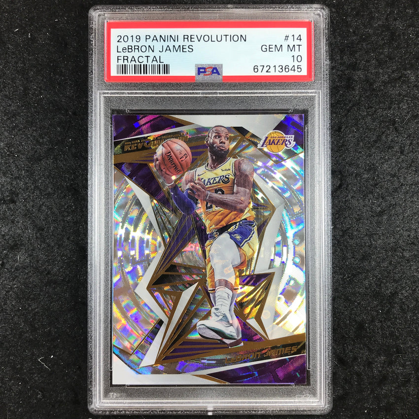 2019 Panini Revolution LEBRON JAMES Fractal #14 PSA 10 (6450