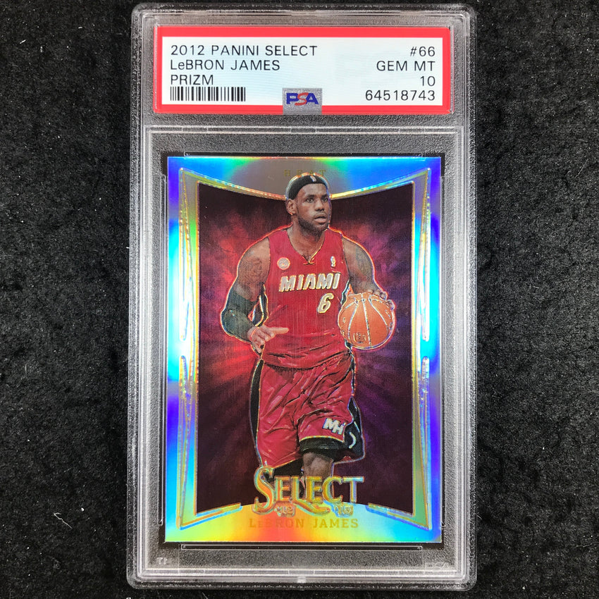 2012 Select LEBRON JAMES Silver Prizm #66 PSA 10 (743)