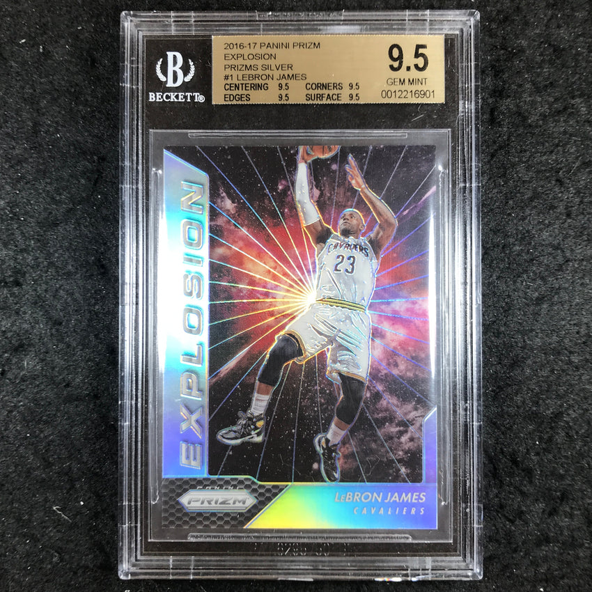 2016 Panini Prizm LEBRON JAMES Explosion Silver #1 BGS 9.5 (901)