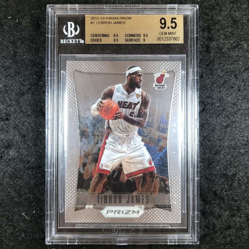 2012 Prizm LEBRON JAMES Base #1 BGS 9.5 (862)