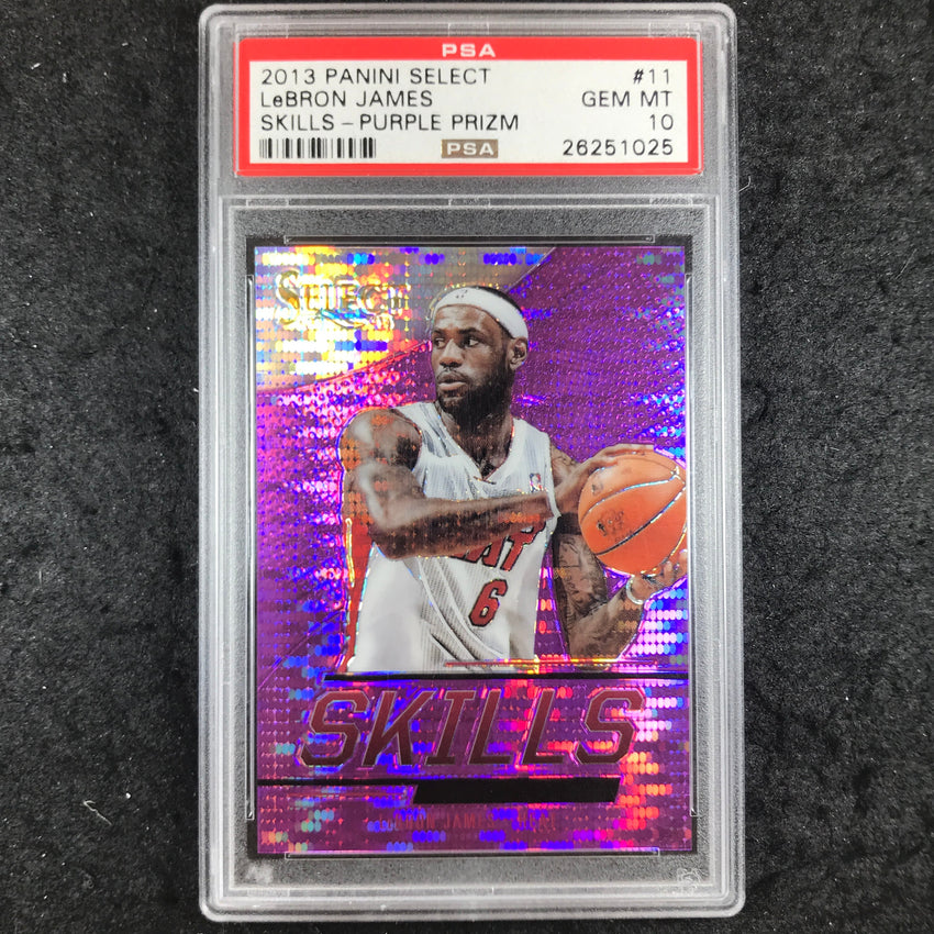 2013 Panini Select LEBRON JAMES Skills Purple 97/99 #11 PSA 10 (025)