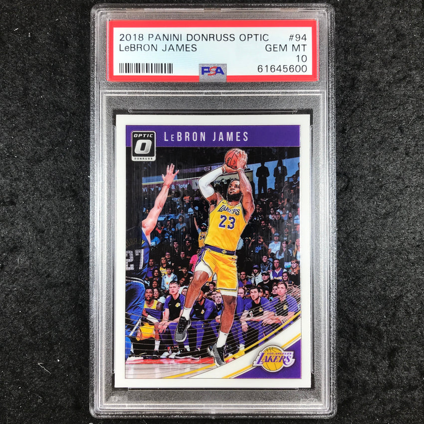 2018 Optic LEBRON JAMES Base #94 PSA 10 (600)