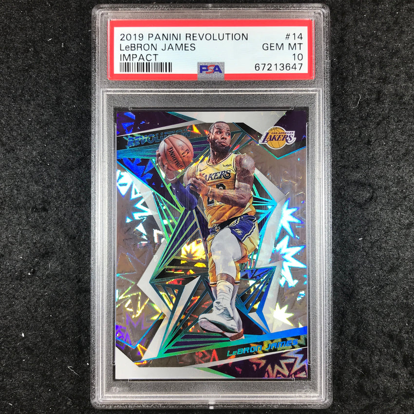 2019 Panini Revolution LEBRON JAMES Impact 44/149 #14 PSA 10 (6470