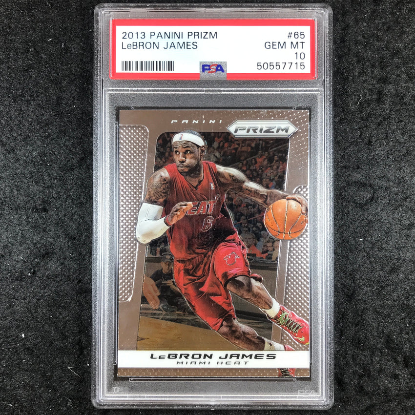 2013 Prizm LEBRON JAMES Base #65 PSA 10 (715)