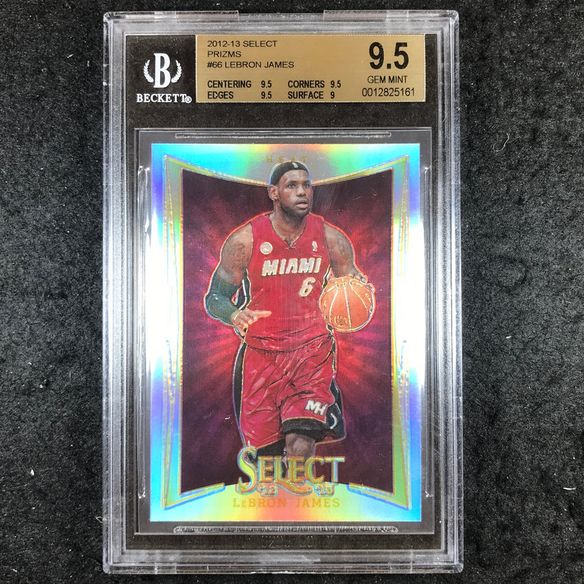 2012 Select LEBRON JAMES Prizm Silver #66 BGS 9.5 (161)