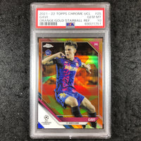 2021 Topps Chrome UCL GAVI Rookie Orange Gold Starball #25 PSA 10 (751)