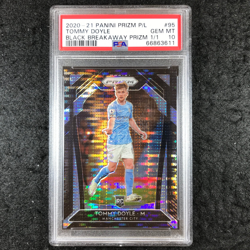 2020 Prizm Premier League TOMMY DOYLE Rookie Black Breakaway 1/1 PSA 10 (611)