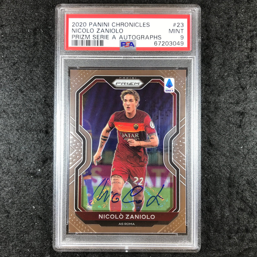 2020 Chronicles Prizm NICOLO ZANIOLO Serie A Prizm Auto 242/500 #23 PSA 9 (049)