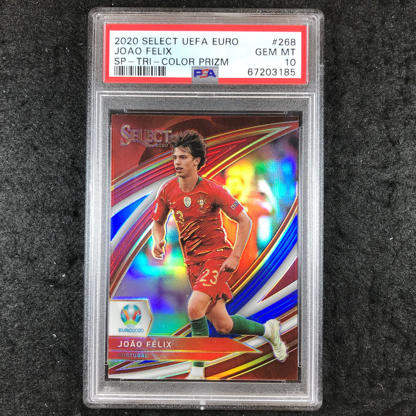 2020 Panini Select UEFA Euro JOAO FELIX SP Tri-Color Prizm #268 PSA 10 (185)