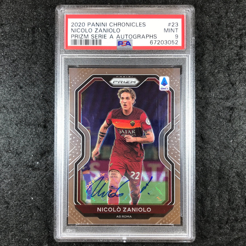 2020 Chronicles Prizm NICOLO ZANIOLO Serie A Prizm Auto 429/500 #23 PSA 9 (052)
