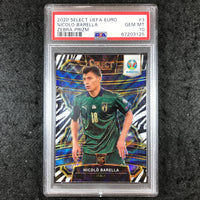 2020 Panini Select UEFA Euro NICOLO BARELLA Rookie Zebra SSP #3 PSA 10 (125)