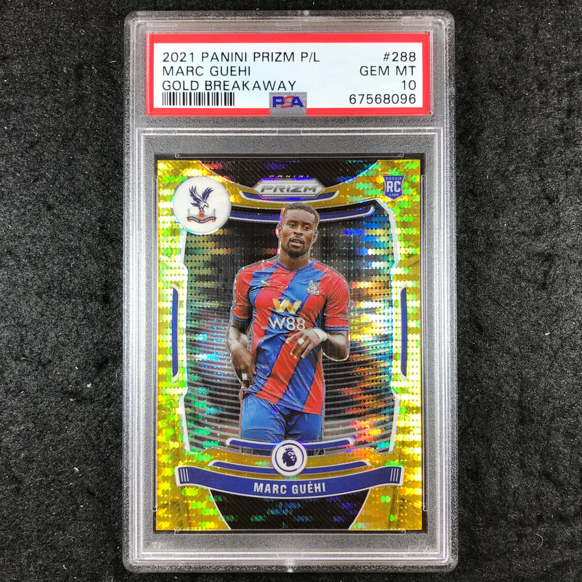 2021 Prizm Premier League MARC GUEHI Rookie Gold Breakaway 5/10 PSA 10 (096)