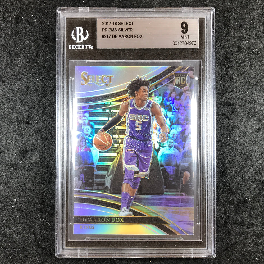 2017 Select Prizms DE'AARON Rookie Courtside Silver #217 BGS 9 (973)