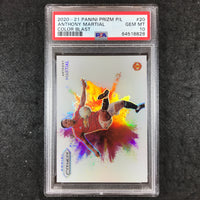 2020 Panini Prizm Premier League ANTHONY MARTIAL Color Blast #20 PSA 10 (828)