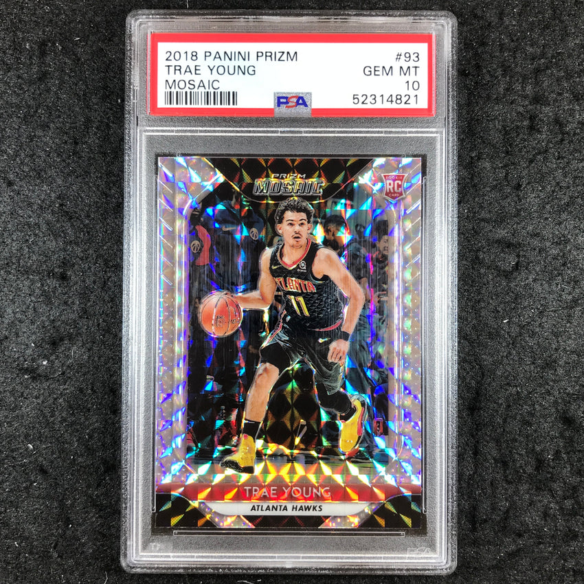 2018 Mosaic TRAE YOUNG Rookie Base #93 PSA 10 (821)
