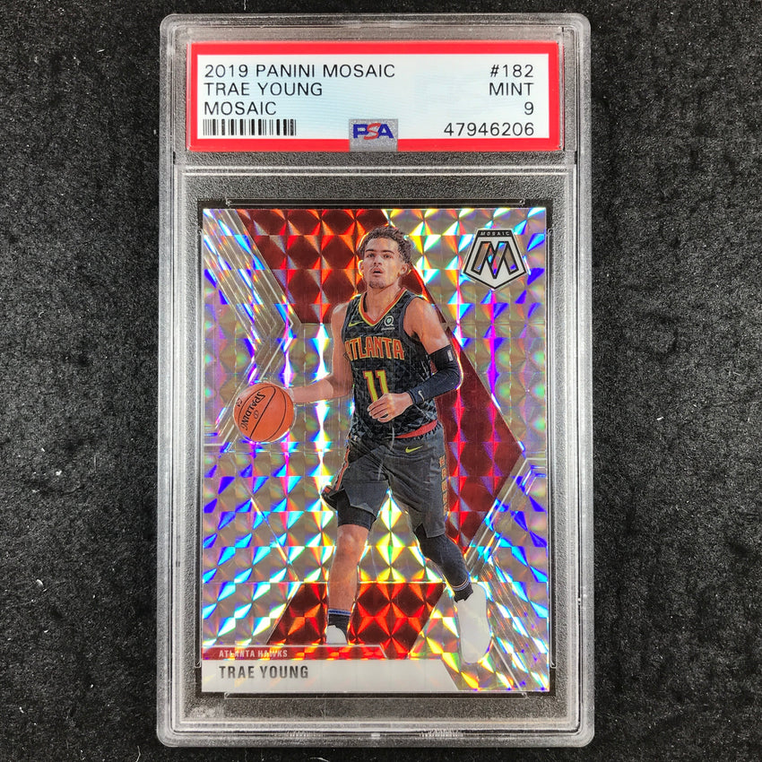 2019 Panini Mosaic TRAE YOUNG Mosaic #182 PSA 9 (206)