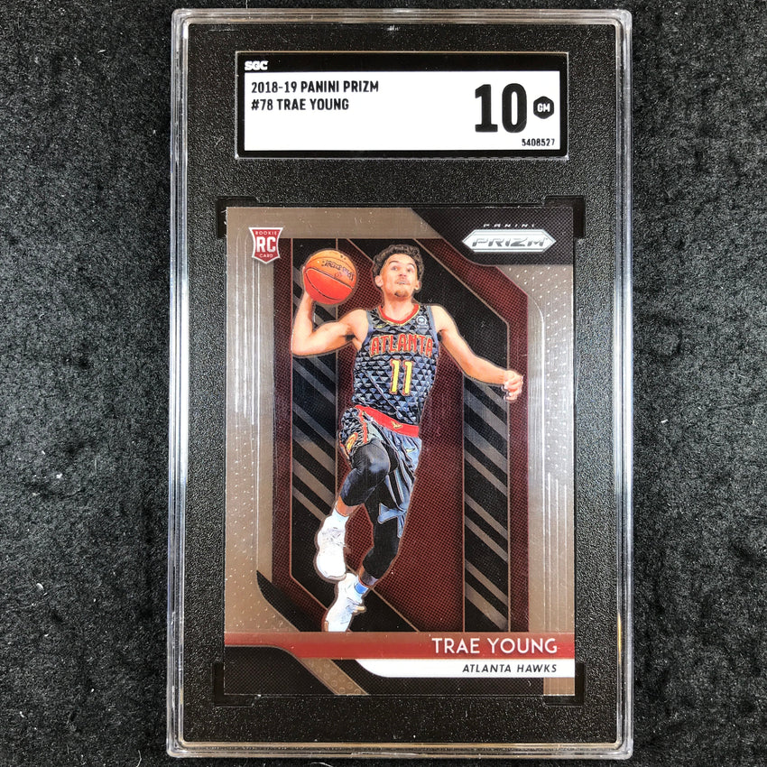 2018 Panini Prizm TRAE YOUNG Rookie Base #78 SGC 10 (527)