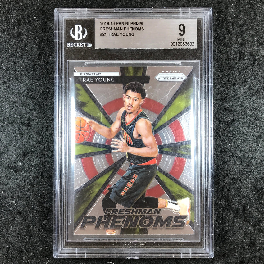 2018 Panini Prizm TRAE YOUNG Freshman Phenoms Rookie #21 BGS 9 (692)