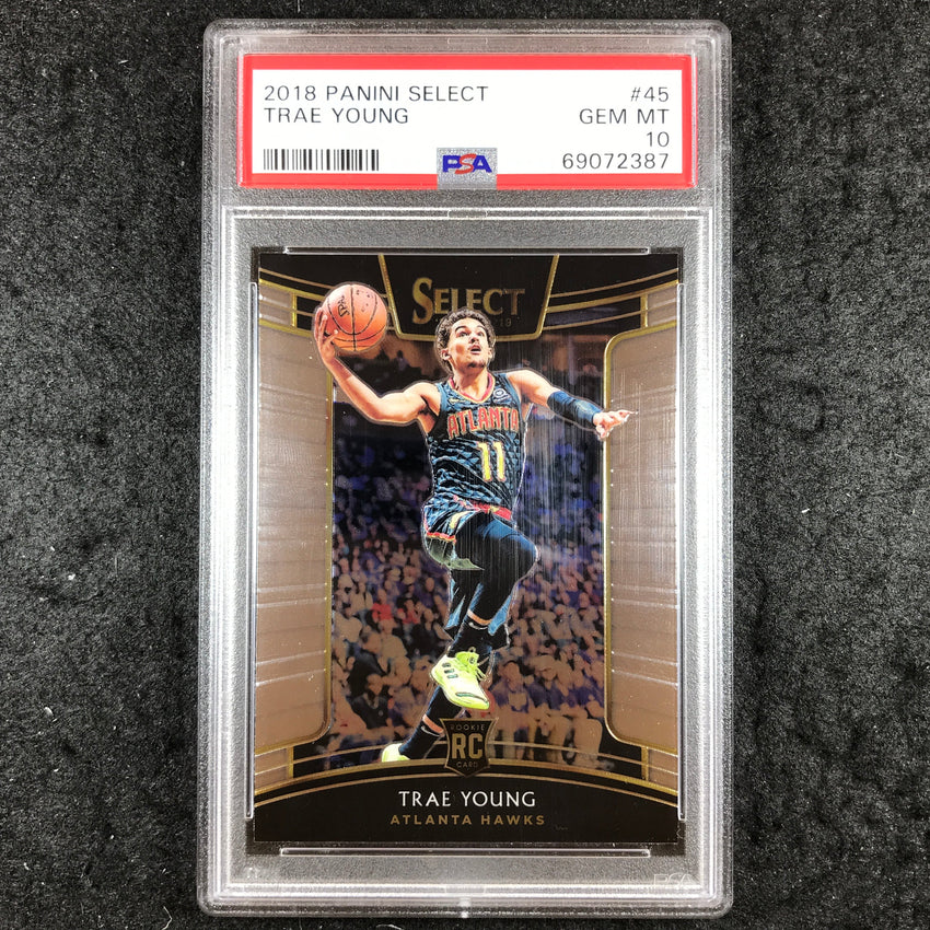 2018 Select TRAE YOUNG Concourse Rookie #45 PSA 10 (387)