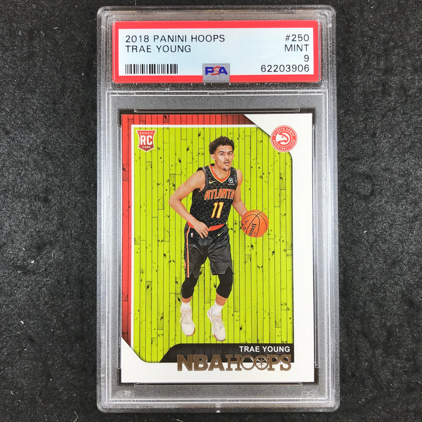 2018 Hoops TRAE YOUNG Rookie Base #250 PSA 9 (906)