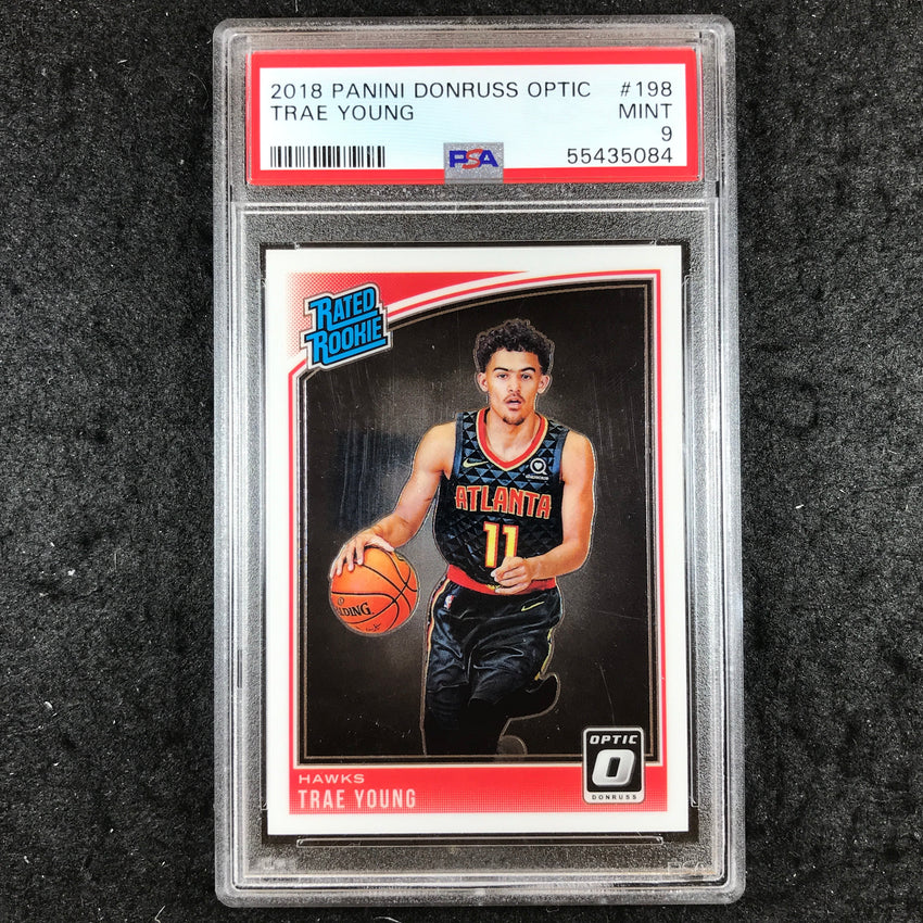 2018 Optic TRAE YOUNG Rated Rookie Base #198 PSA 9 (084)