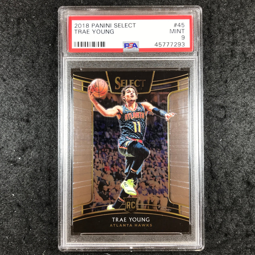 2018 Panini Select TRAE YOUNG Rookie Base #45 PSA 9 (293)