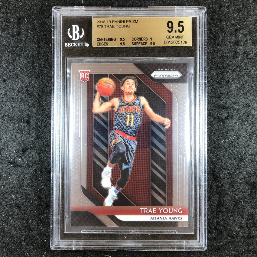 2018 Prizm TRAE YOUNG Rookie Base #78 BGS 9.5 (128)