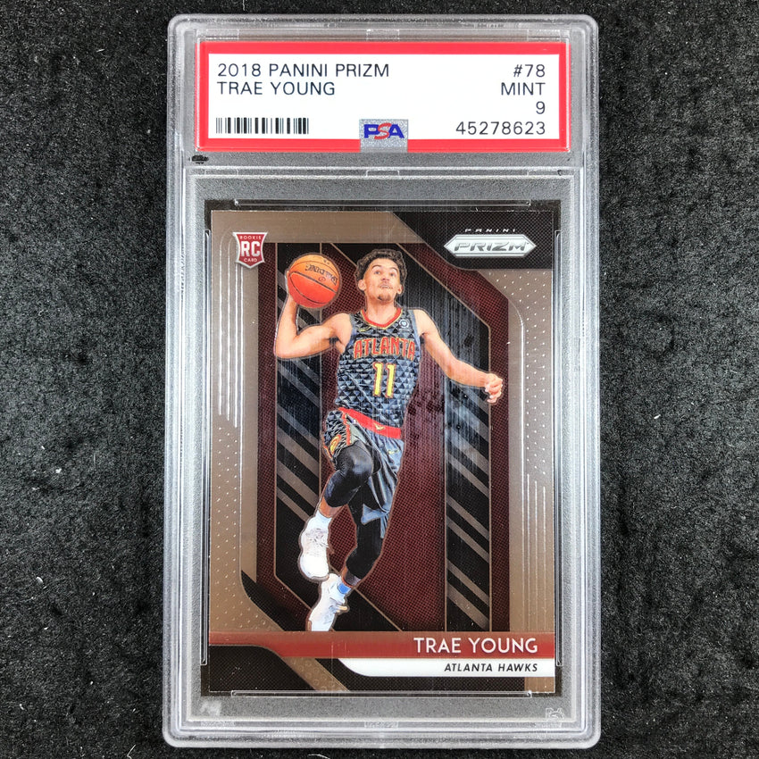 2018 Prizm TRAE YOUNG Rookie Base #78 PSA 9 (623)