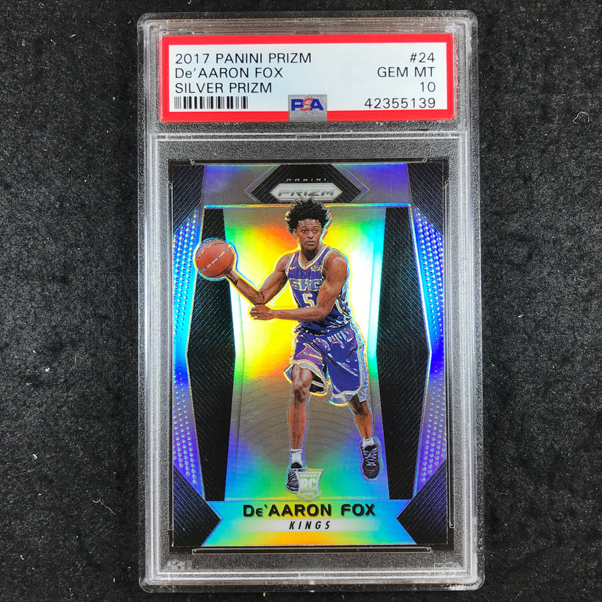 2017 Prizm DE'AARON FOX Rookie Silver #24 PSA 10 (139)