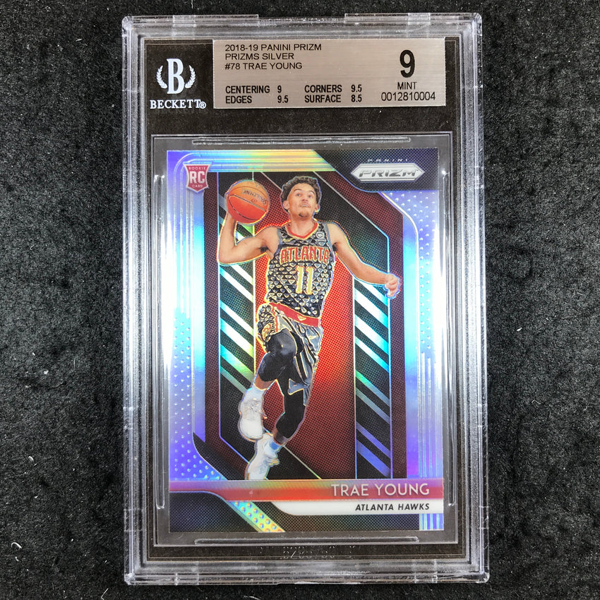 2018 Panini Prizm TRAE YOUNG Rookie Silver #78 BGS 9 (004)