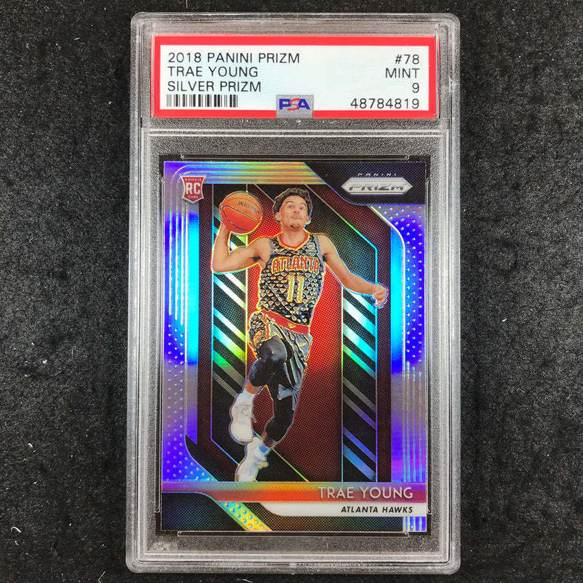 2018 Prizm TRAE YOUNG Rookie Silver #78 PSA 9 (819)