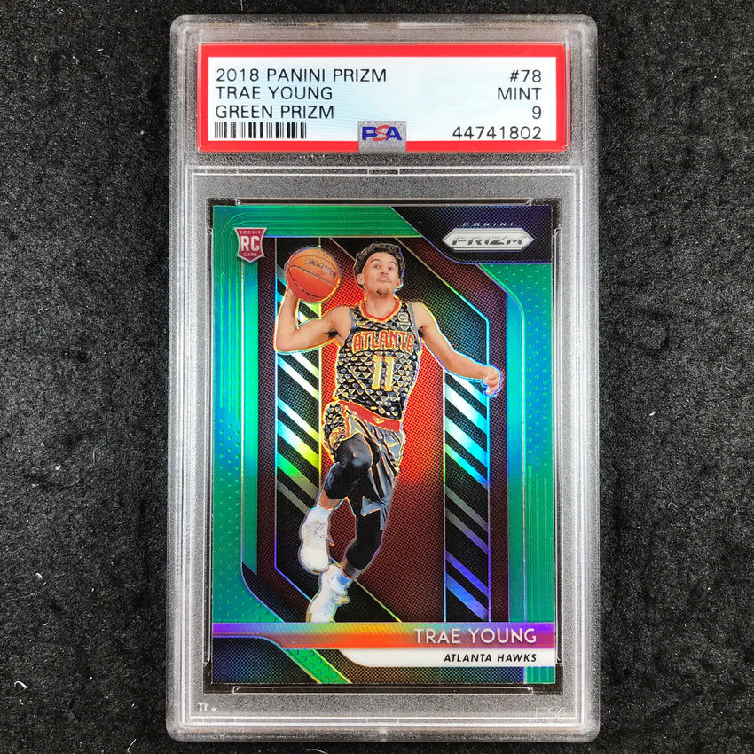 2018 Prizm TRAE YOUNG Rookie Green #78 PSA 9 (802)