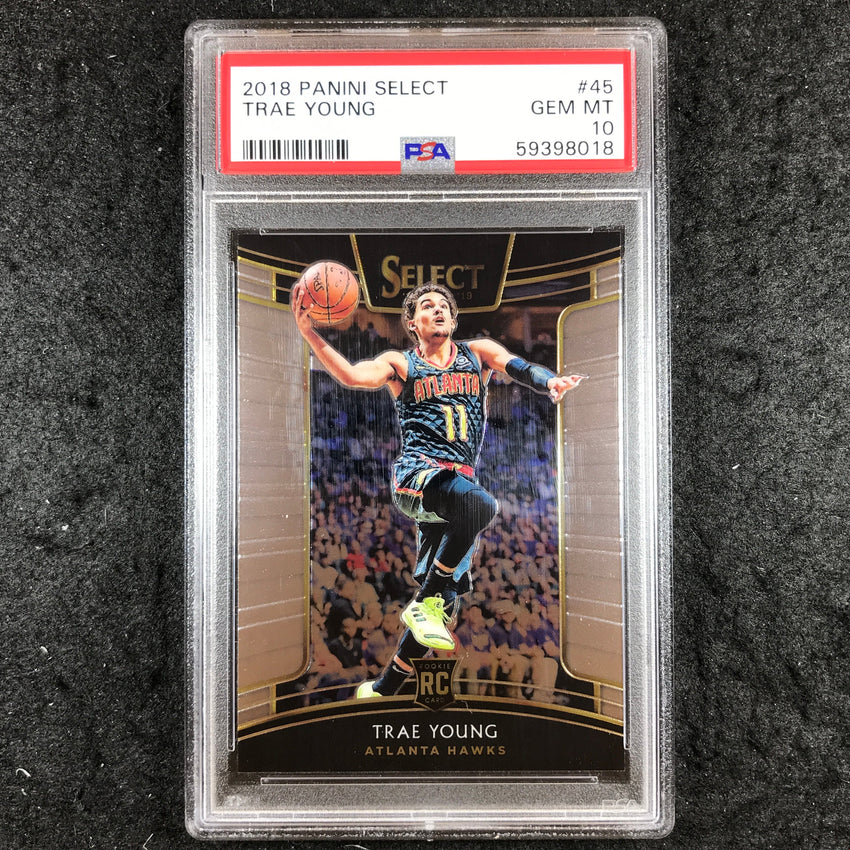 2018 Select TRAE YOUNG Rookie Concourse #45 PSA 10 (018)