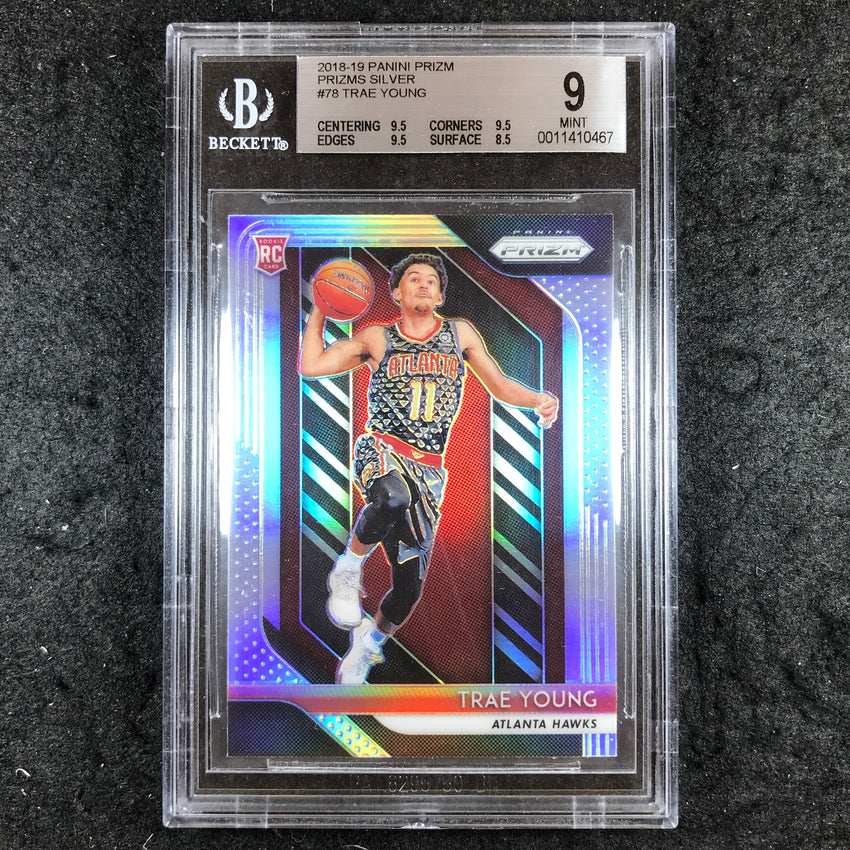 2018 Panini Prizm TRAE YOUNG Rookie Silver #78 BGS 9 (467)