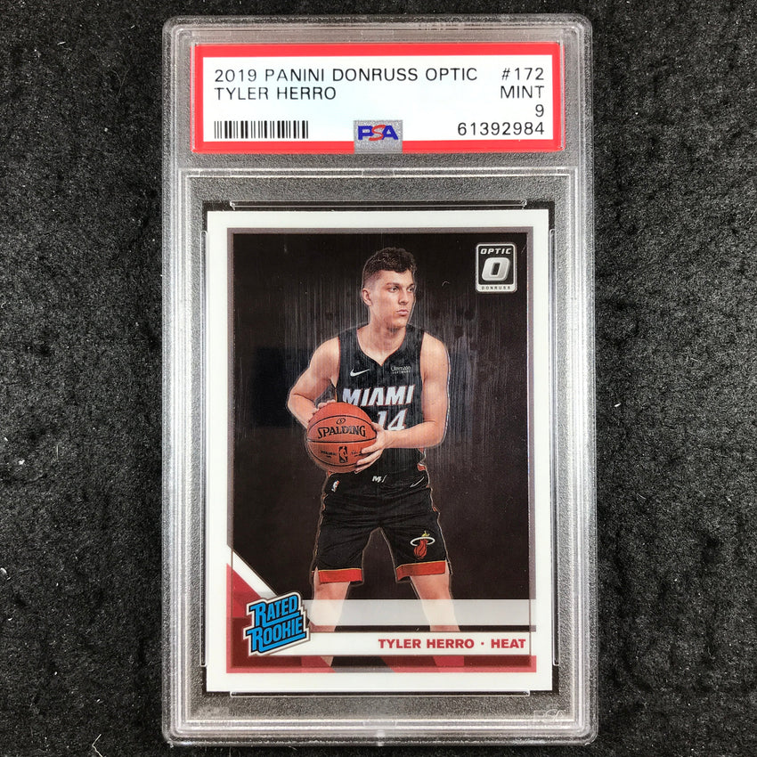2019 Optic TYLER HERRO Rated Rookie Base #172 PSA 9 (984)