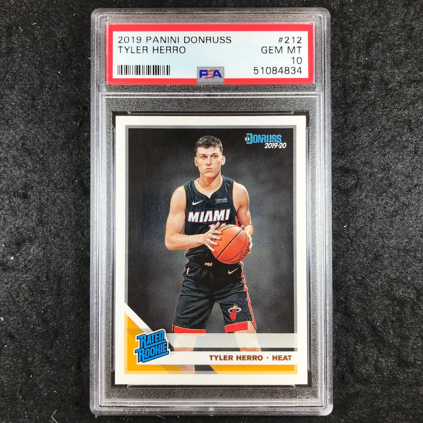 2019 Panini Donruss TYLER HERRO Rated Rookie #212 PSA 10 (834)