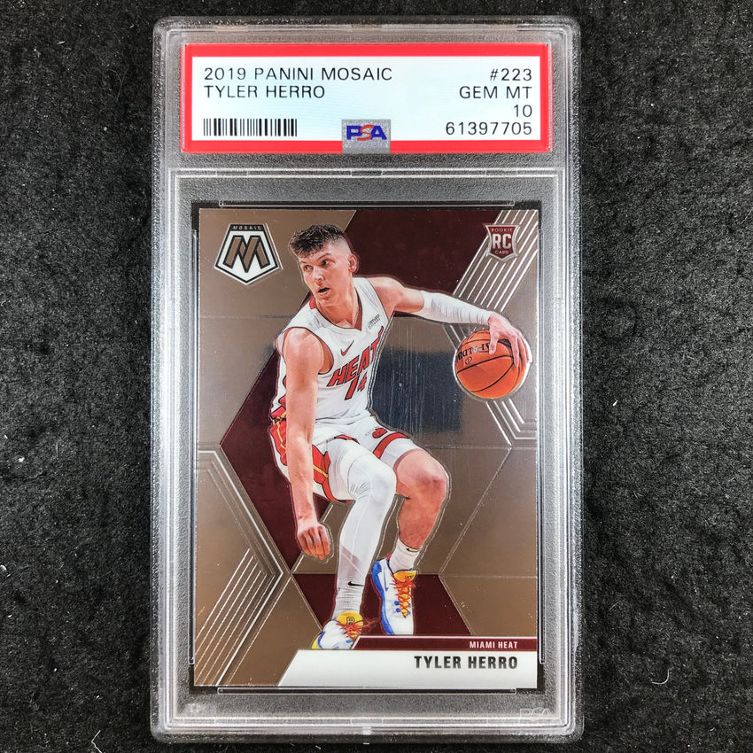 2019 Mosaic TYLER HERRO Rookie Base #223 PSA 10 (705)