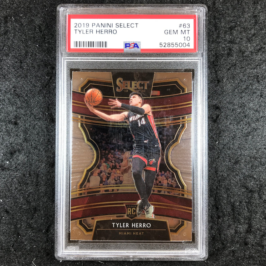 2019 Select TYLER HERRO Rookie Concourse Base #63 PSA 10 (004)