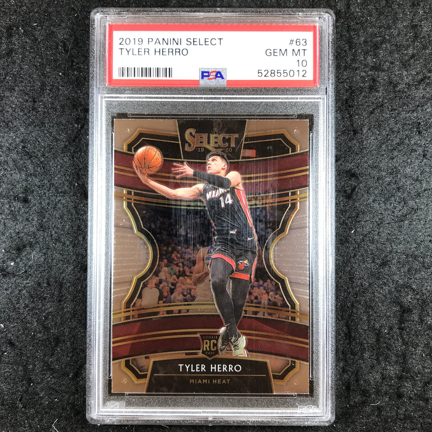 2019 Select TYLER HERRO Rookie Concourse Base #63 PSA 10 (012)