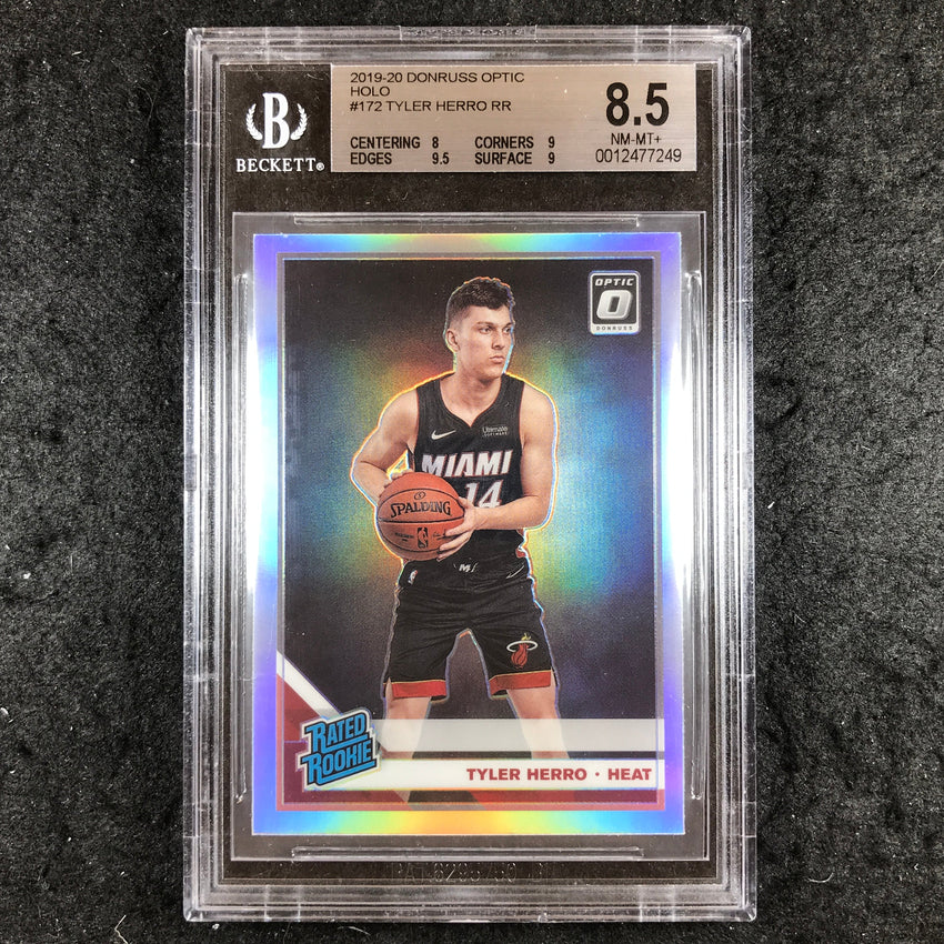 2019 Donruss Optic Holo TYLER HERRO Rated Rookie Holo #172 BGS 8.5 (249)