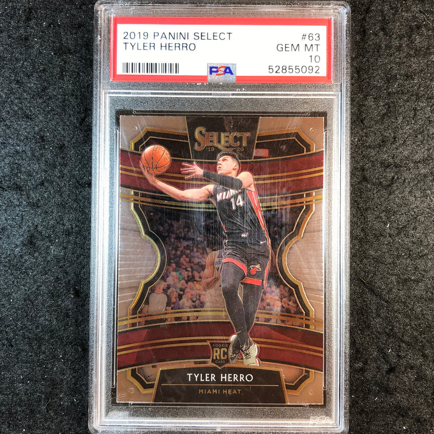 2019 Select TYLER HERRO Rookie Concourse Base #63 PSA 10 (092)