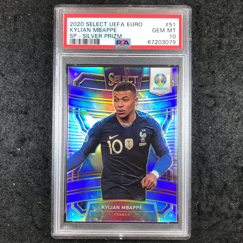 2020 Panini Select UEFA EURO KYLIAN MBAPPE SP Silver #51 PSA 10 (079)