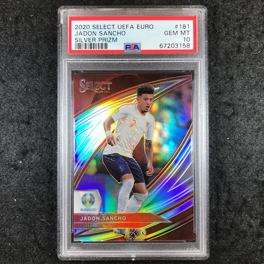 2020 Panini Select UEFA EURO JADON SANCHO Silver #181 PSA 10 (158)
