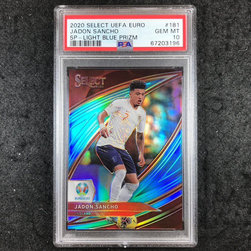 2020 Panini Select UEFA EURO JADON SANCHO Light Blue 119/175 #181 PSA 10 (196)
