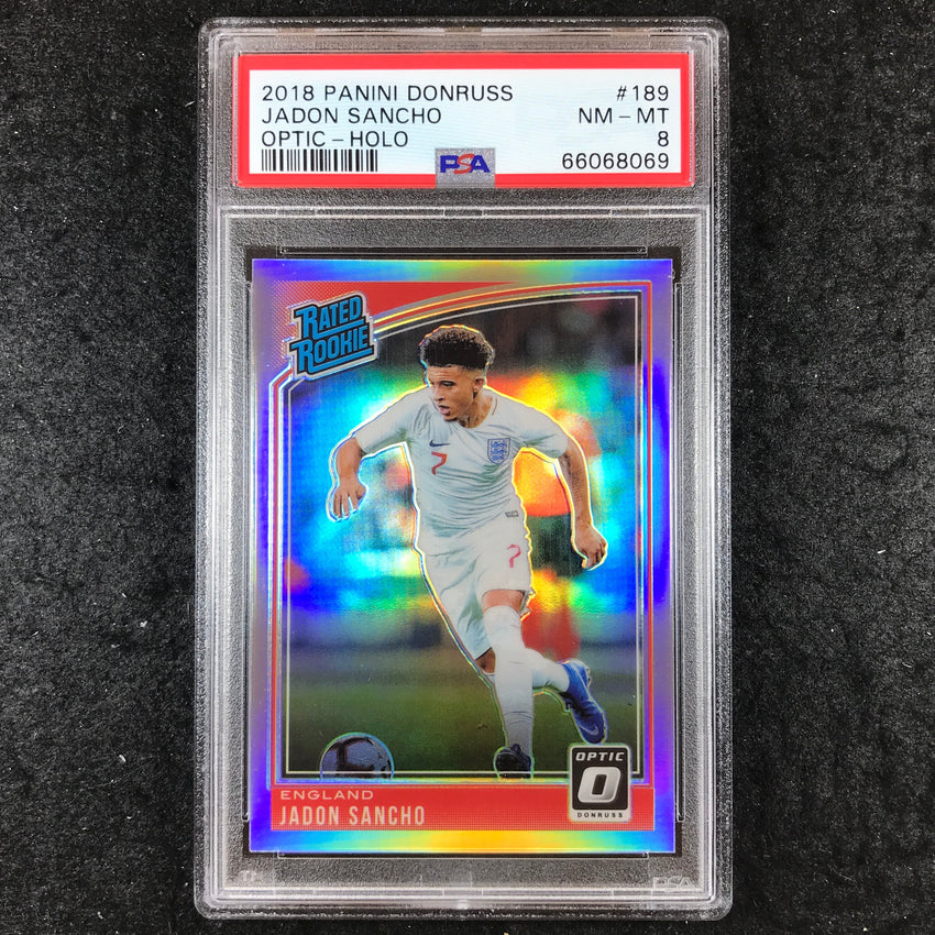 2018 Optic JADON SANCHO Rated Rookie Holo #189 PSA 8 (069)