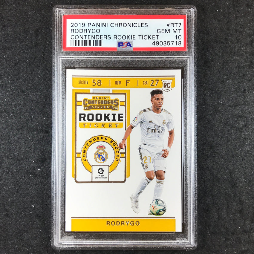 2019 Panini Chronicles RODRYGO Contenders Rookie Ticket #RT7 PSA 10 (718)